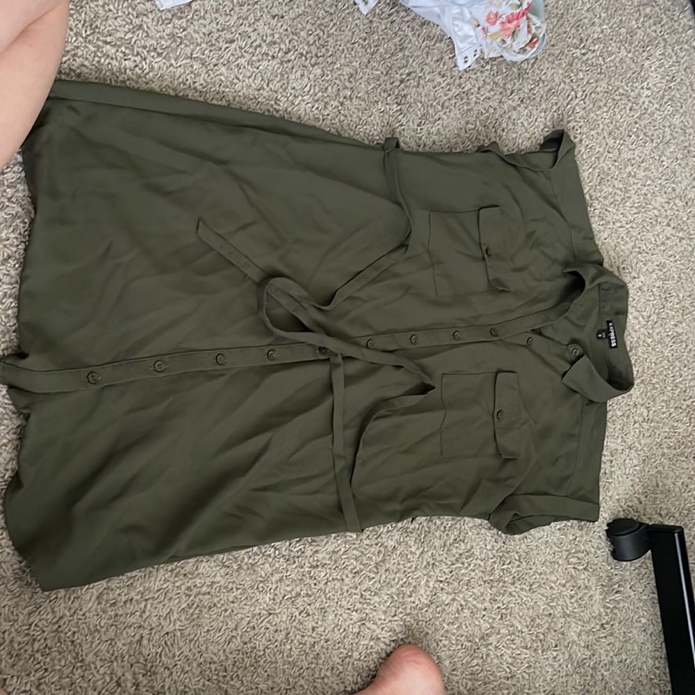 Olive Green Express Dress